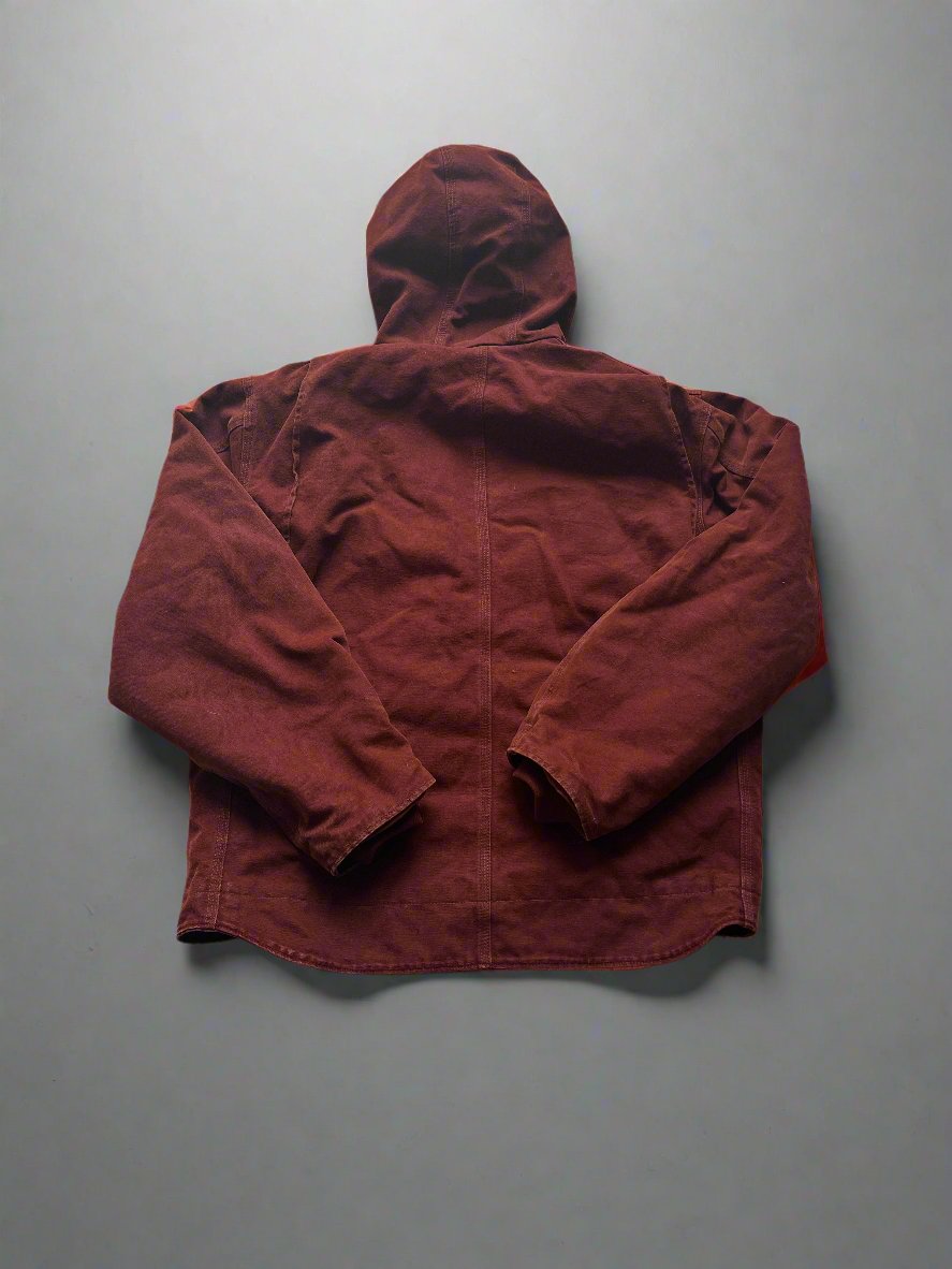 Vintage Burgundy Carhartt Jacket-XL