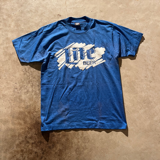 80s Lite Beer shirt- L