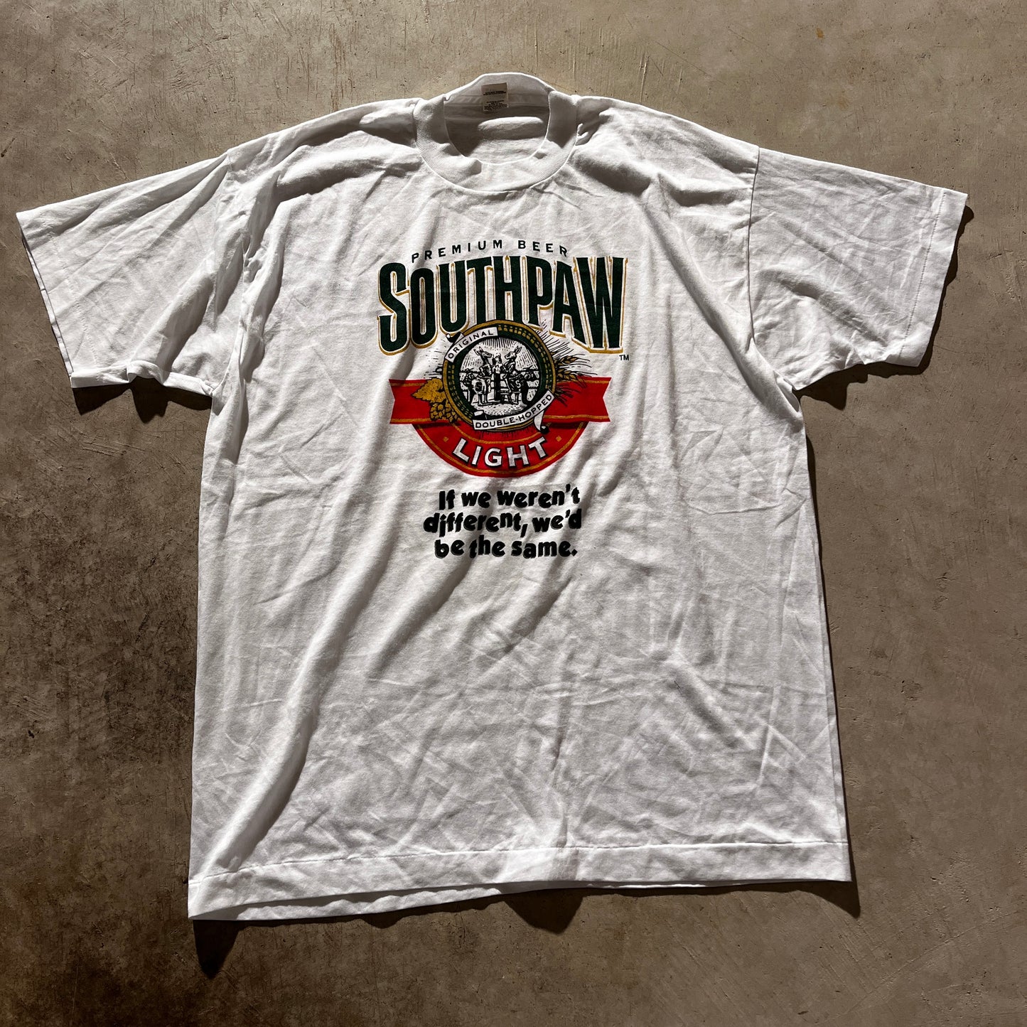 Vintage 80s Southpaw Beer Tee- XL