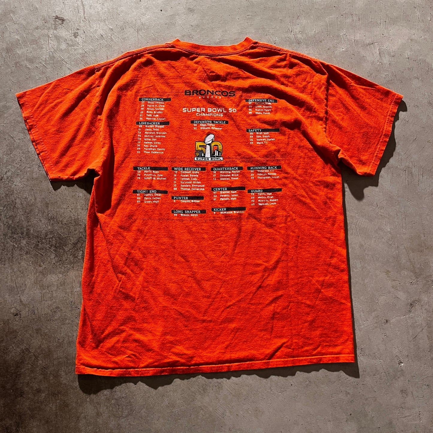 Vintage Broncos Tee- L