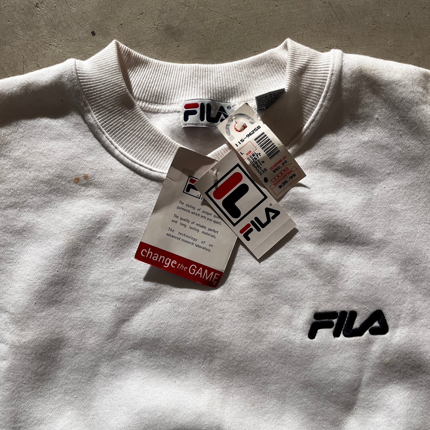 Vintage FILA Crew (w tags)- L