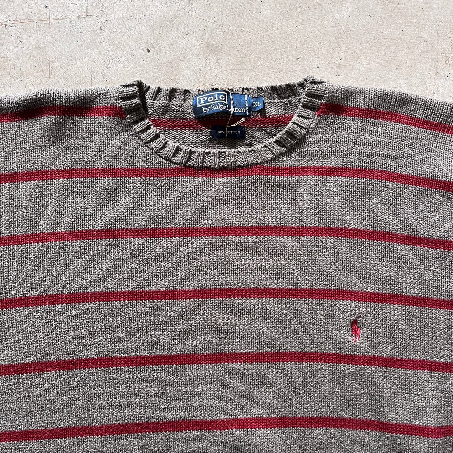 Vintage Polo Sweater- XL