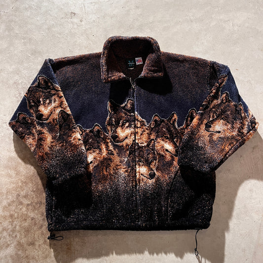 90s Wolf Fleece- L