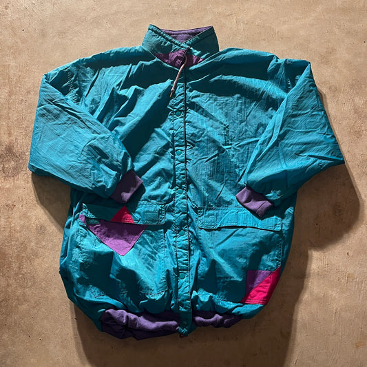 Vintage 80s Rain Jacket-XL