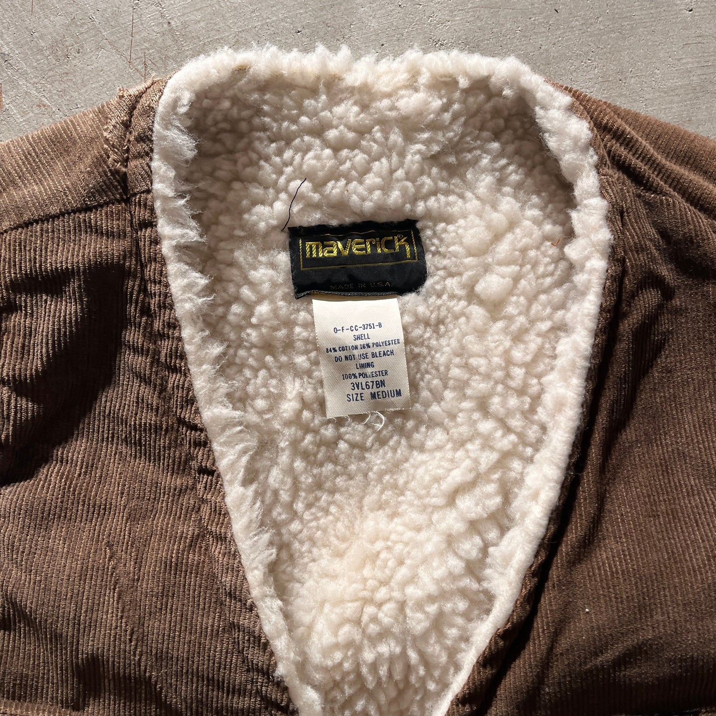 Vintage Sherpa Vest- M