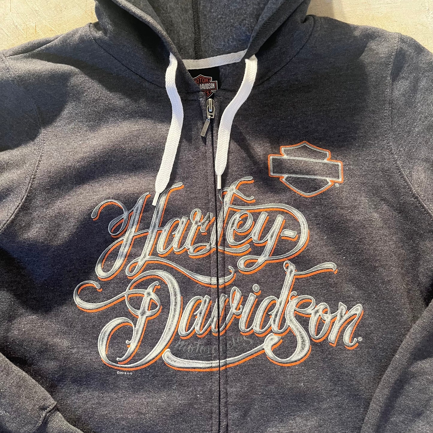 Harley Davidson Zip-up Hoodie-M