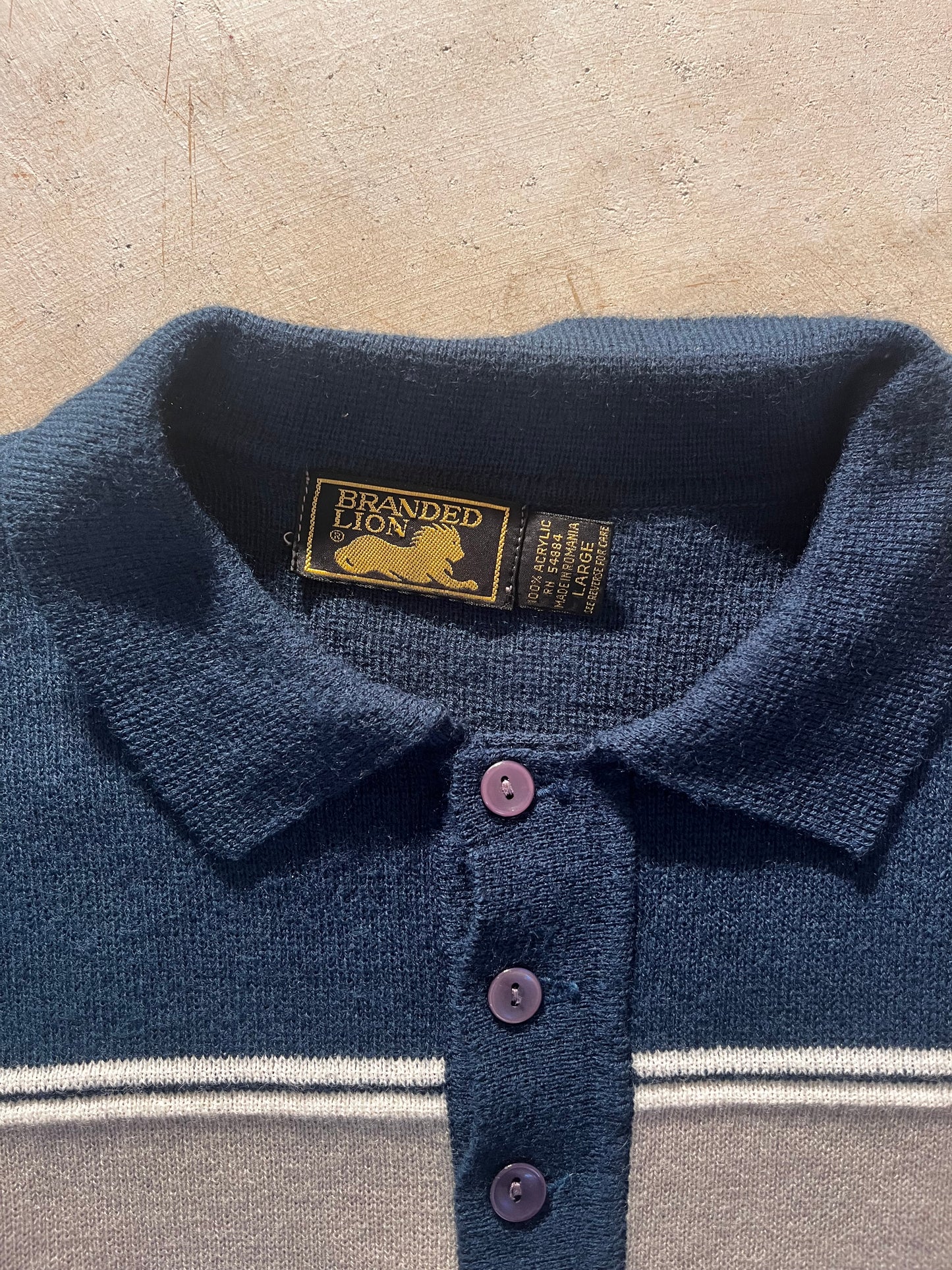 Vintage Polo Style Sweater- S