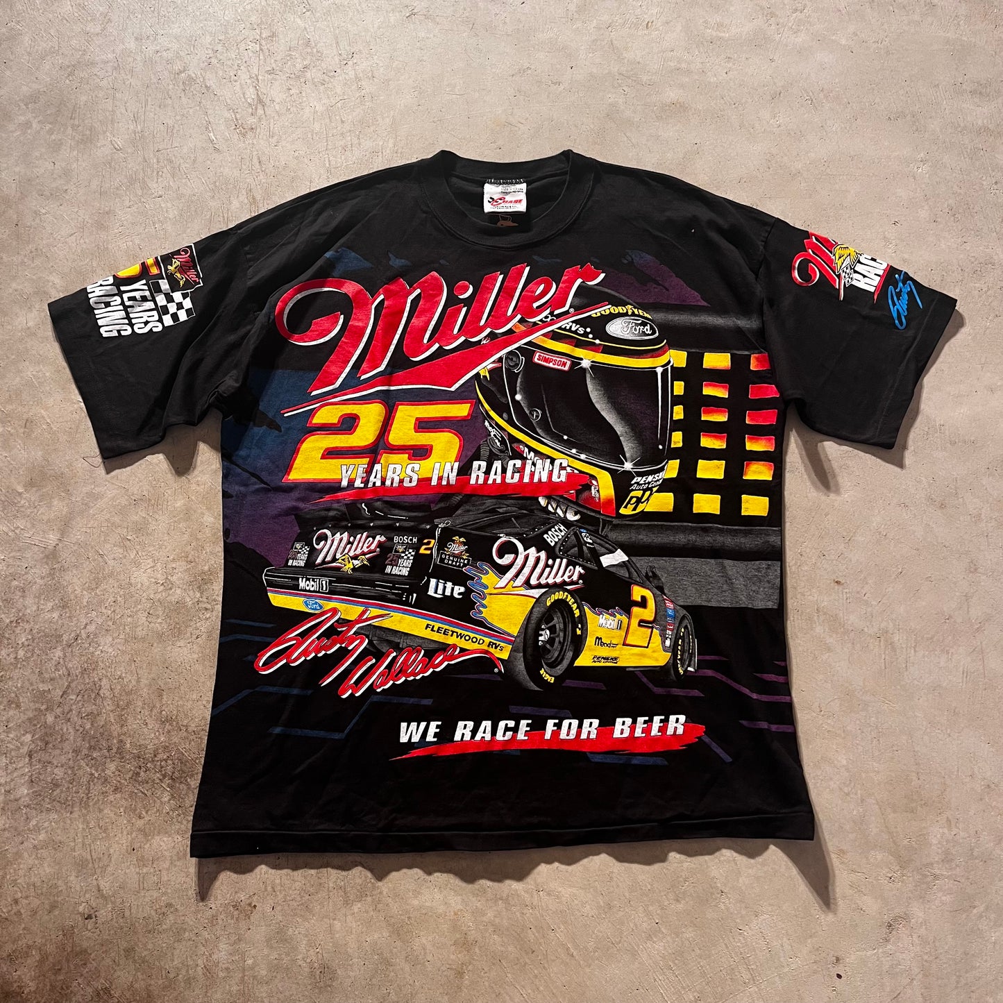 AOP Miller Racing Tee- XL