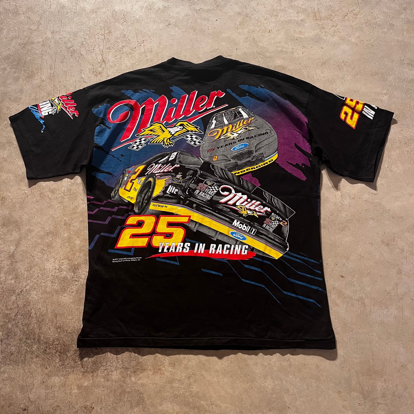 AOP Miller Racing Tee- XL